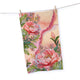 Lisa Pllock Coral Peony Tea Towel 100 Percent Cotton Kitchen Dish Cloth 45CM x 70CM