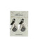 Handmade Polymer Clay Textured White Earrings Women Girl Fashion Crystal Charms