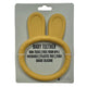 Snuggle Hunny Kids Bunny Teether Ring for Babies in Mustard