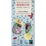 Bennetto Organic Dark Chocolate with Toasted Coconut Flakes 100G