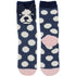 Wicked Sista Cosy Bulldog Socks Fluffy Non Slip Loungewear One Size