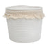 Ella Cotton Tub Planter Plant Storage White 20CM