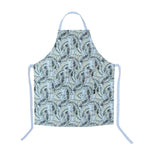 Wicked Sista Apron with Tropical Leaves Print