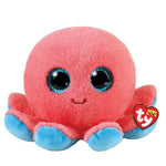 TY Beanie Boos Sheldon the Coral Octopus Plush Toy Stuffed Animal 15CM