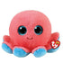 TY Beanie Boos Sheldon the Coral Octopus Plush Toy Stuffed Animal 15CM