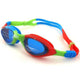 Zoggs Super Seal Junior Swimming Goggles 6 - 14 Years , Blue, Green & Red, Children's Goggles