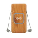 Luxetech Wireless Power Bank with Bamboo Casing 5000MAH