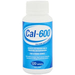 Cal 600 Calcium Supplement for Bone Health 600 mg 120 Tablets