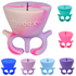 Tweexy Nail Polish Bottle Holder Washable Wearable Ring Silicone Assorted