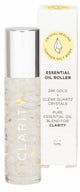Summer Salt Body Essential Oil Roller 24K Gold Clarity Clear Quartz 10ML
