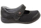 Homyped Maya Jane Womens Orthopedic Shoes Black E Fitting
