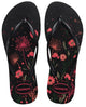 Havaianas Slim Organic Flip Flops in Black Rose 35/36