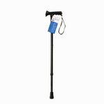 Surgipack Walking Stick Aluminium Adjustable Black 1284