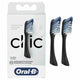 Oral-B Clic Replacement Brush Heads Black 6 Count