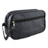 Crewman Vintage Print PU Leather Toiletry Bag Dark Blue