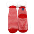 Foote Street Kids Slipper Socks with Red and White Stripe