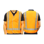 Generic Safety Vest Day/Night Use Fluoro Orange Small