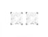 Adnohr Surgical Steel Square Cubic Zirconia Stud Earrings 6mm
