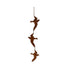 Sill and Sage Hanging Spinning Chain of Birds 16cm Garden Decor with Rustic Look