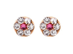 Studex Daisy Crystal Gold Plated Piercing Earrings