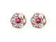 Studex Daisy Crystal Gold Plated Piercing Earrings