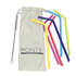Montii Co Reusable Straws Mixed Satchel with Cleaning Brush