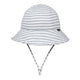 Bedhead Toddler Bucket Hat in Grey Stripe for Ages 1 to 2 Years 50CM