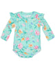 Toshi Swim Rashie Waratah Mint Size 4