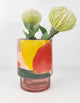 Urban Selena Abstract Glass Vase Pink 19cm