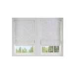 Curtainworks Damask Window Shade 31in W x 64in L Ivory