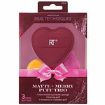 Real Techniques Matte and Merry Puff Trio for Powder Application 3 Count