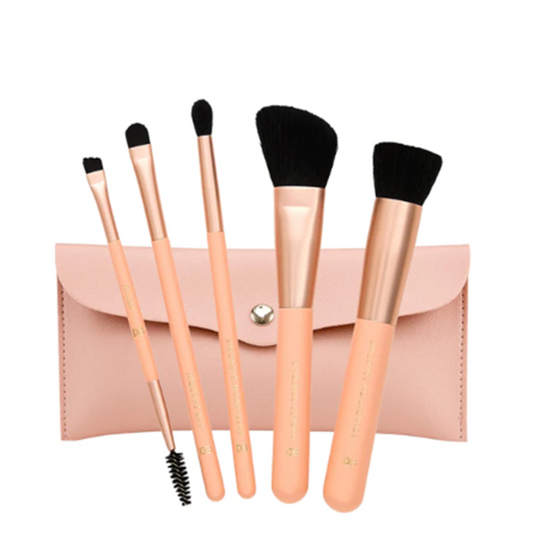 DB Cosmetics Peaches & Cream 5 Piece Brush Set