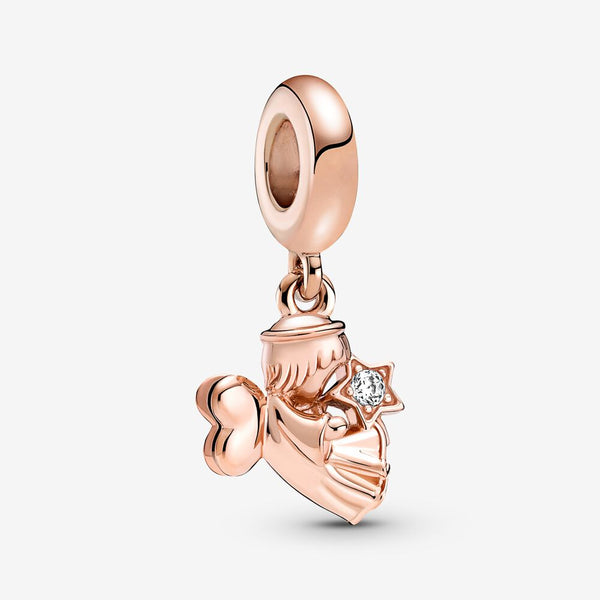 Pandora Heart Winged Angel Dangle Charm