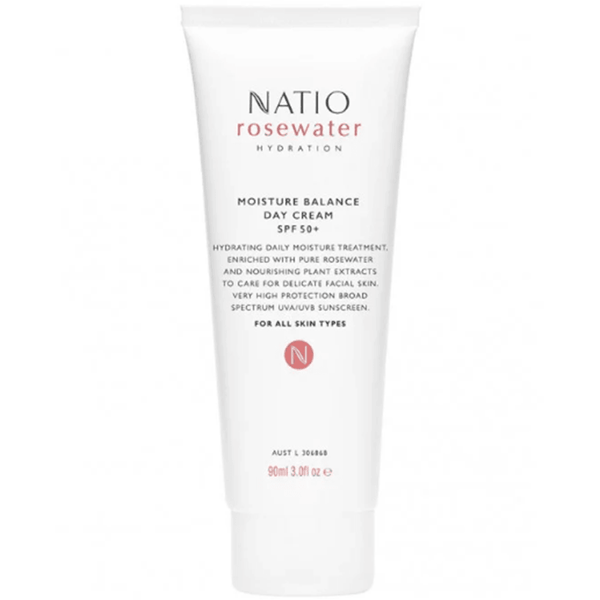 Natio Rosewater Hydration Moisture Balance Day Cream SPF50+ 90ml