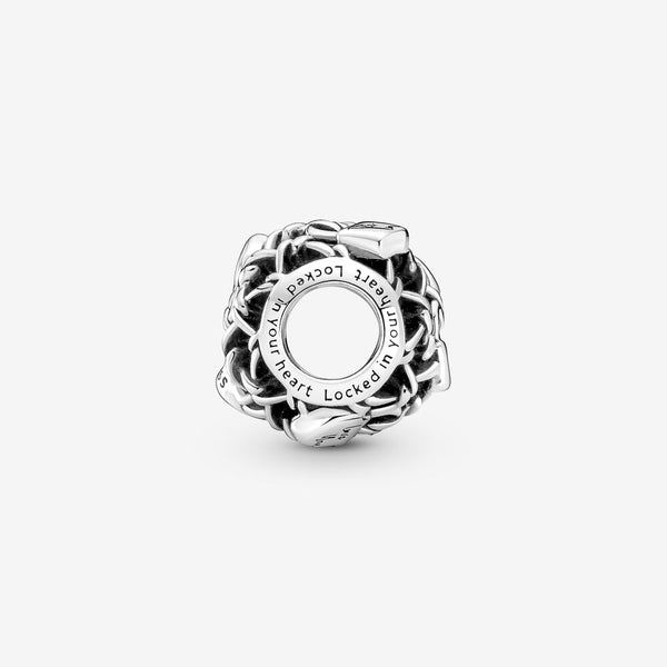 Pandora Openwork Chain Link Padlock Charm