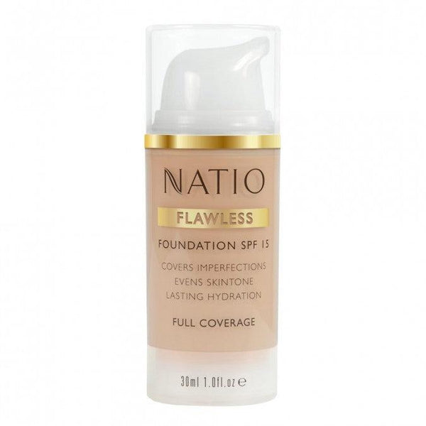 Natio Flawless Foundation SPF 15 Light Medium - Cosmetics Squad